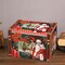 Vintage Christmas Storage Box - Handmade Wooden Storage Box Christmas Box Jewelry Box Trinket Box Decorative Box (Christmas-01)
